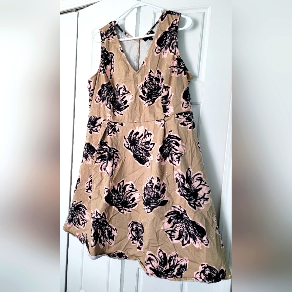 Plus size floral dress